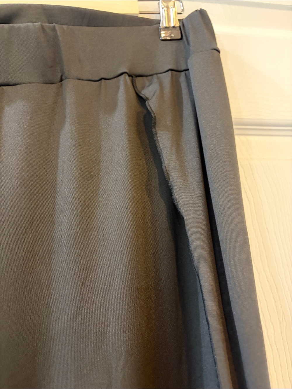 Black Wide Leg High Slit Harem Pants- NWOT - Picture 11 of 12